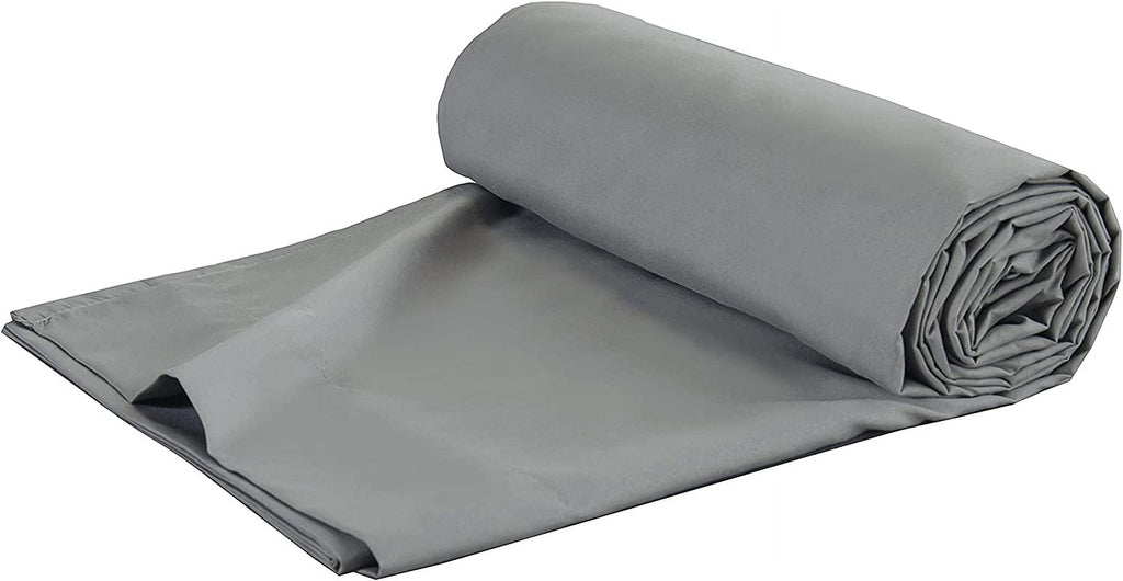 Elegant Comfort® Wrinkle-Free Flat Sheet,1500 Series, Caifornia King, Gray