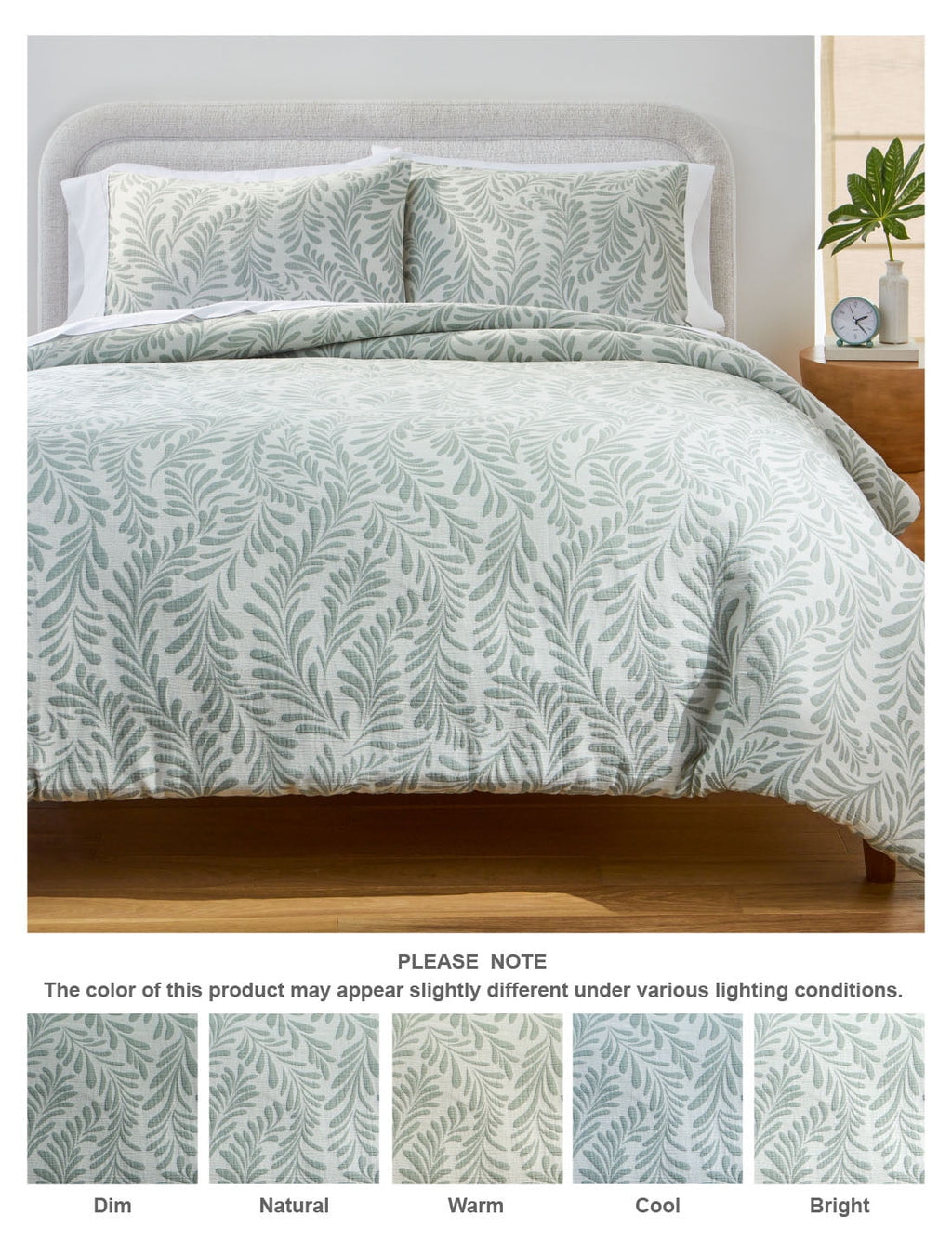 Better Homes & Gardens Botanical 3-Piece Comforter Set, Green, Full Queen, All Ages