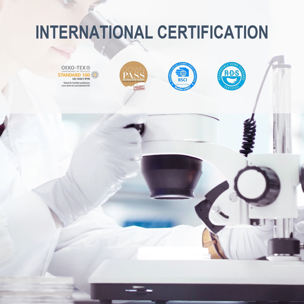 COOKEY Feathers Down Pillows Queen Size Set of 2, Hotel Quality Fluffy Bed Pillows, Soft Pillows for Sleeping, Organic Cotton Cover(20x30”, Pack of 2)