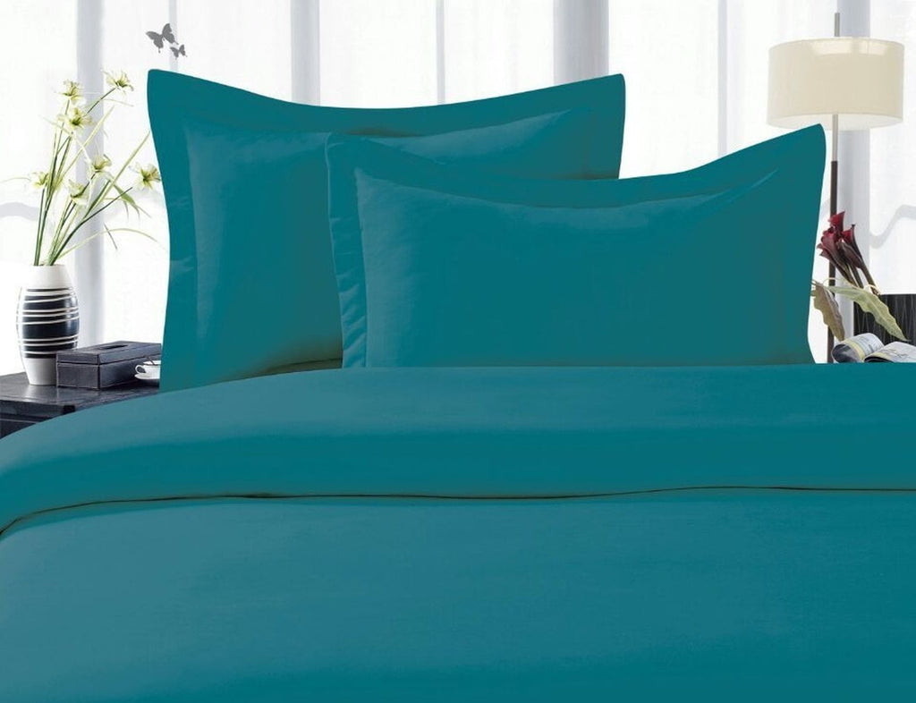 1800 Series 4-Piece Bed Sheet Set, Deep Pocket up to 16 inch - Queen Turquoise