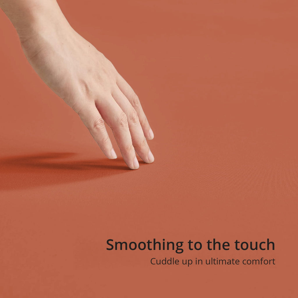 Moonlight20015 Deep Pocket Fitted Sheet – Extra Soft 1800 Series Microfiber, Full, Rust