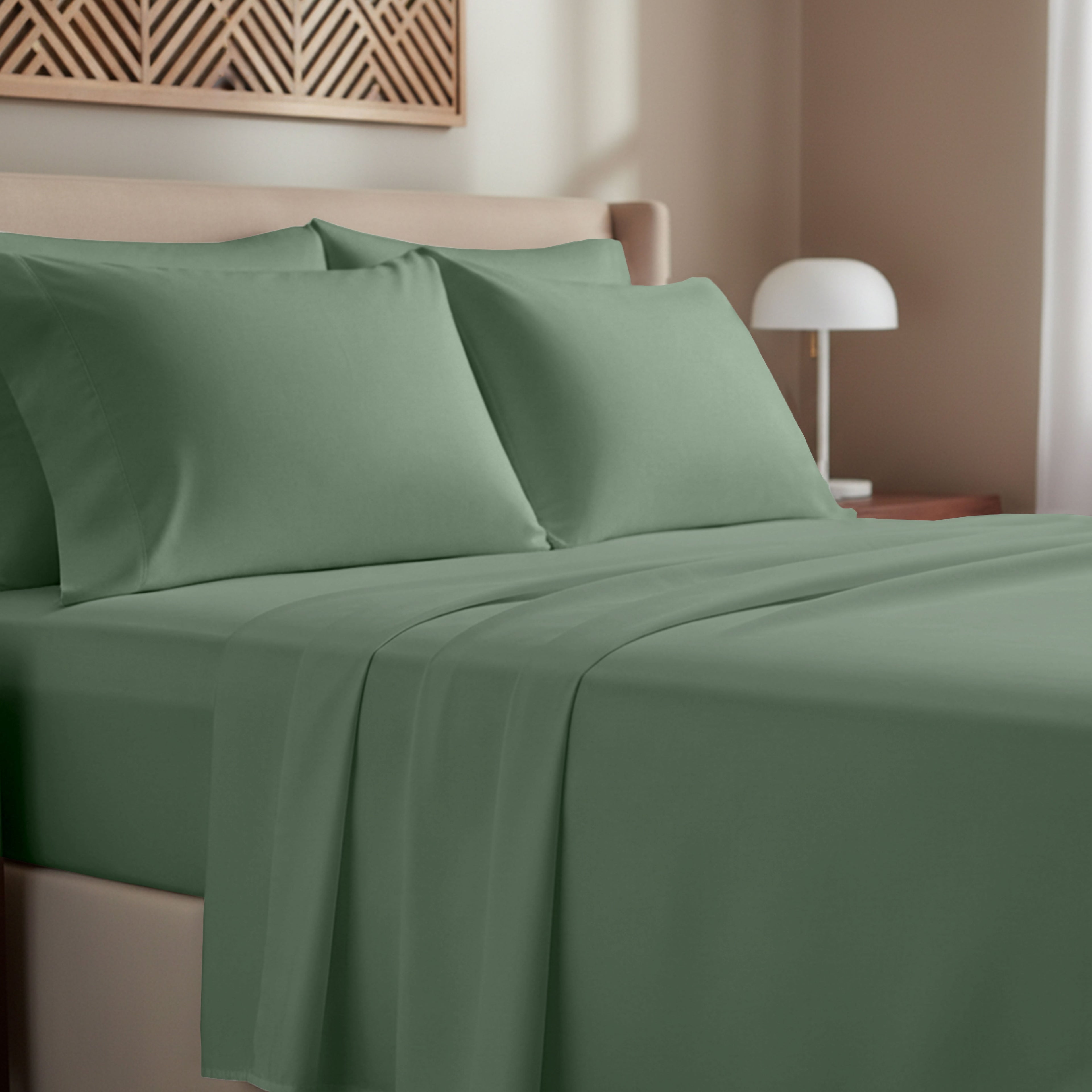 California Design Den, 100% Cotton, 3-Piece Twin Bed Sheet Set, Bright White