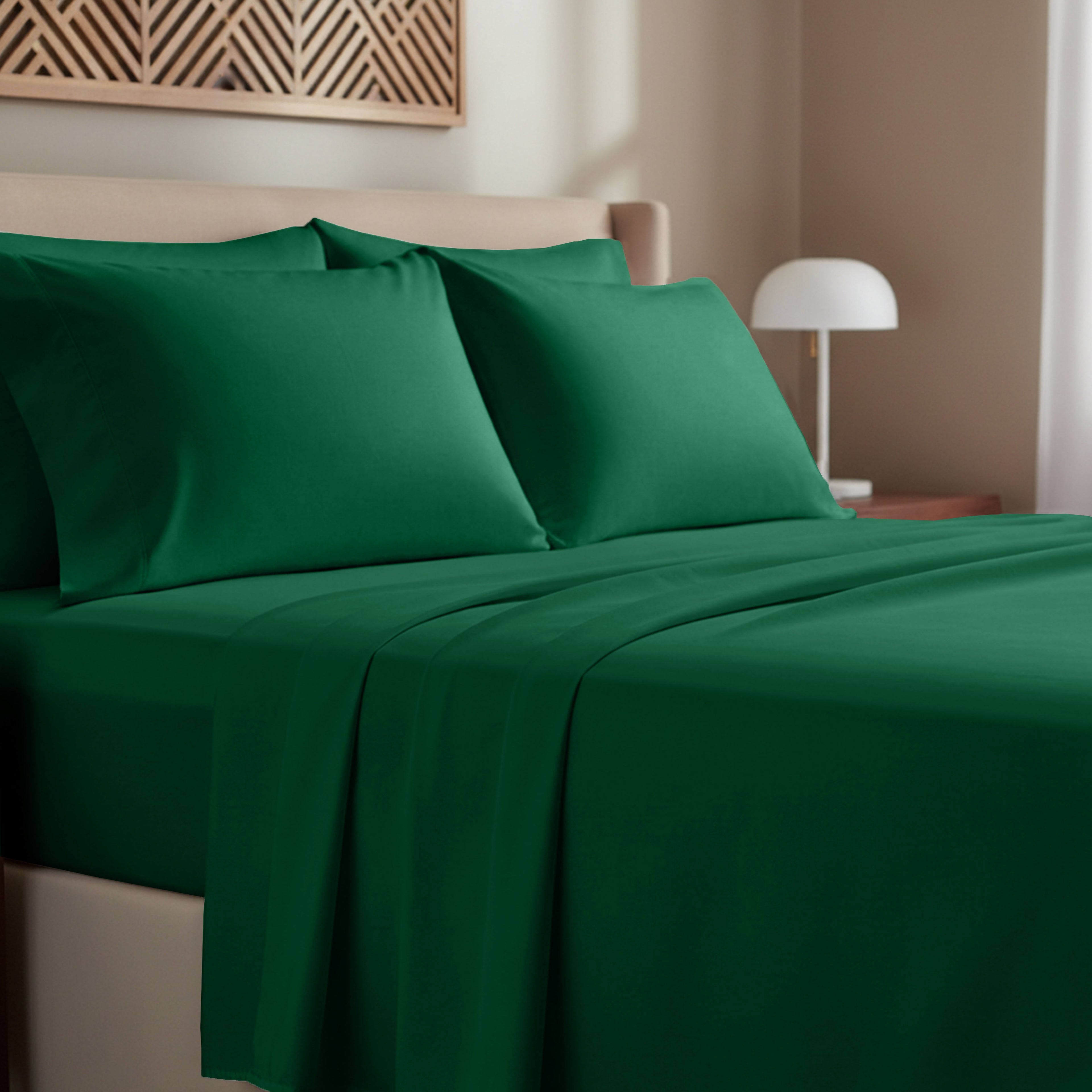 California Design Den, 100% Cotton, 3-Piece Twin Bed Sheet Set, Bright White