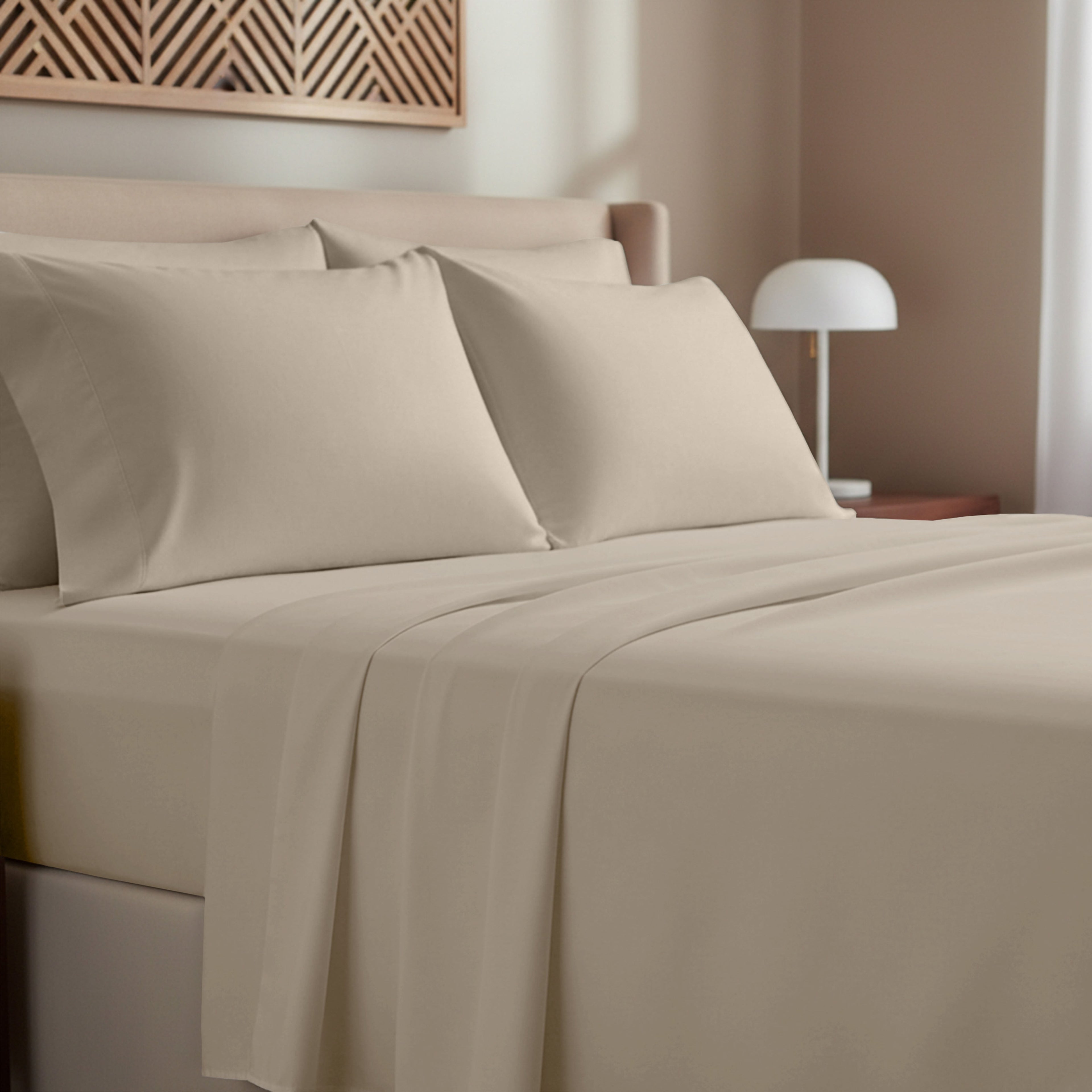 California Design Den, 100% Cotton, 3-Piece Twin Bed Sheet Set, Bright White