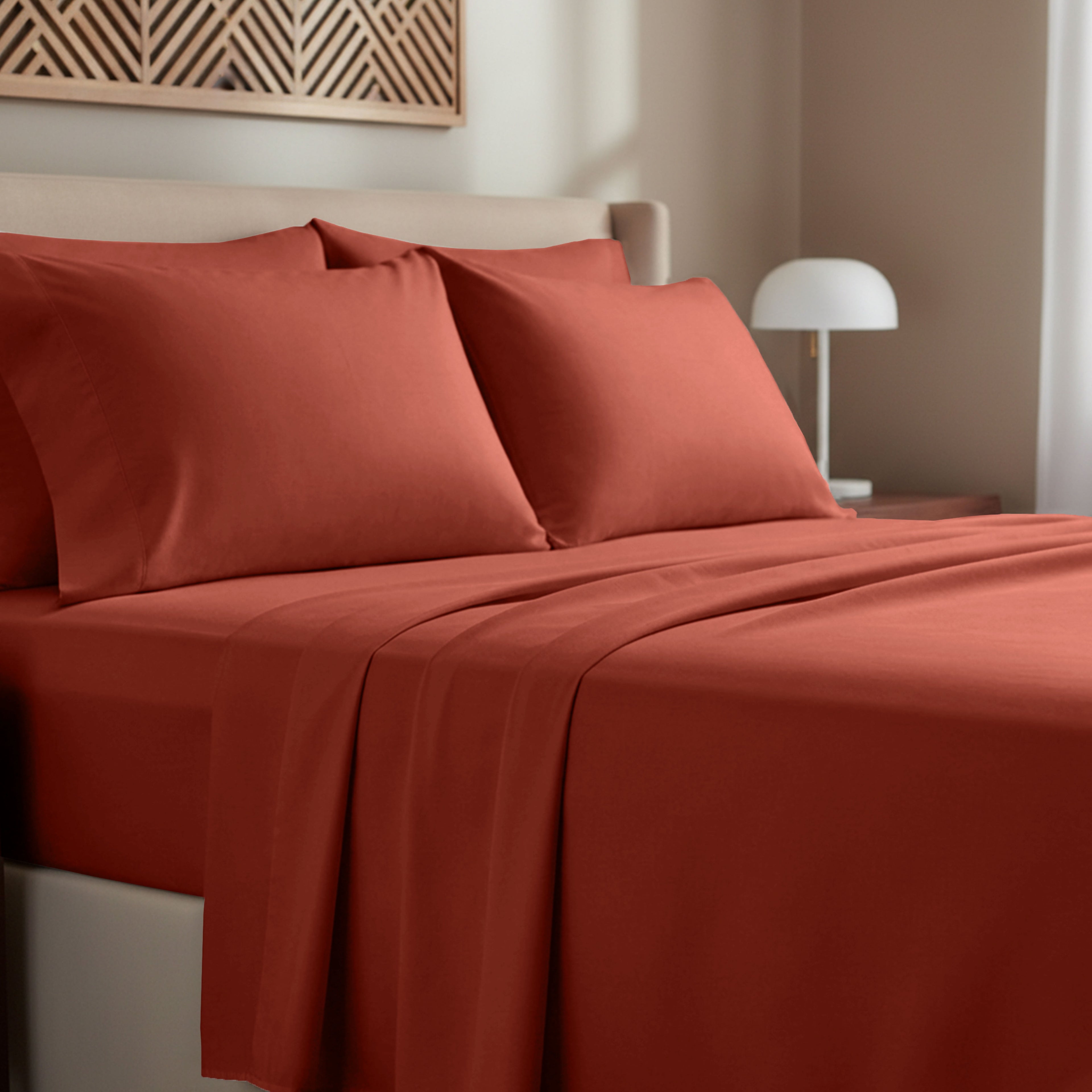 California Design Den, 100% Cotton, 3-Piece Twin Bed Sheet Set, Bright White