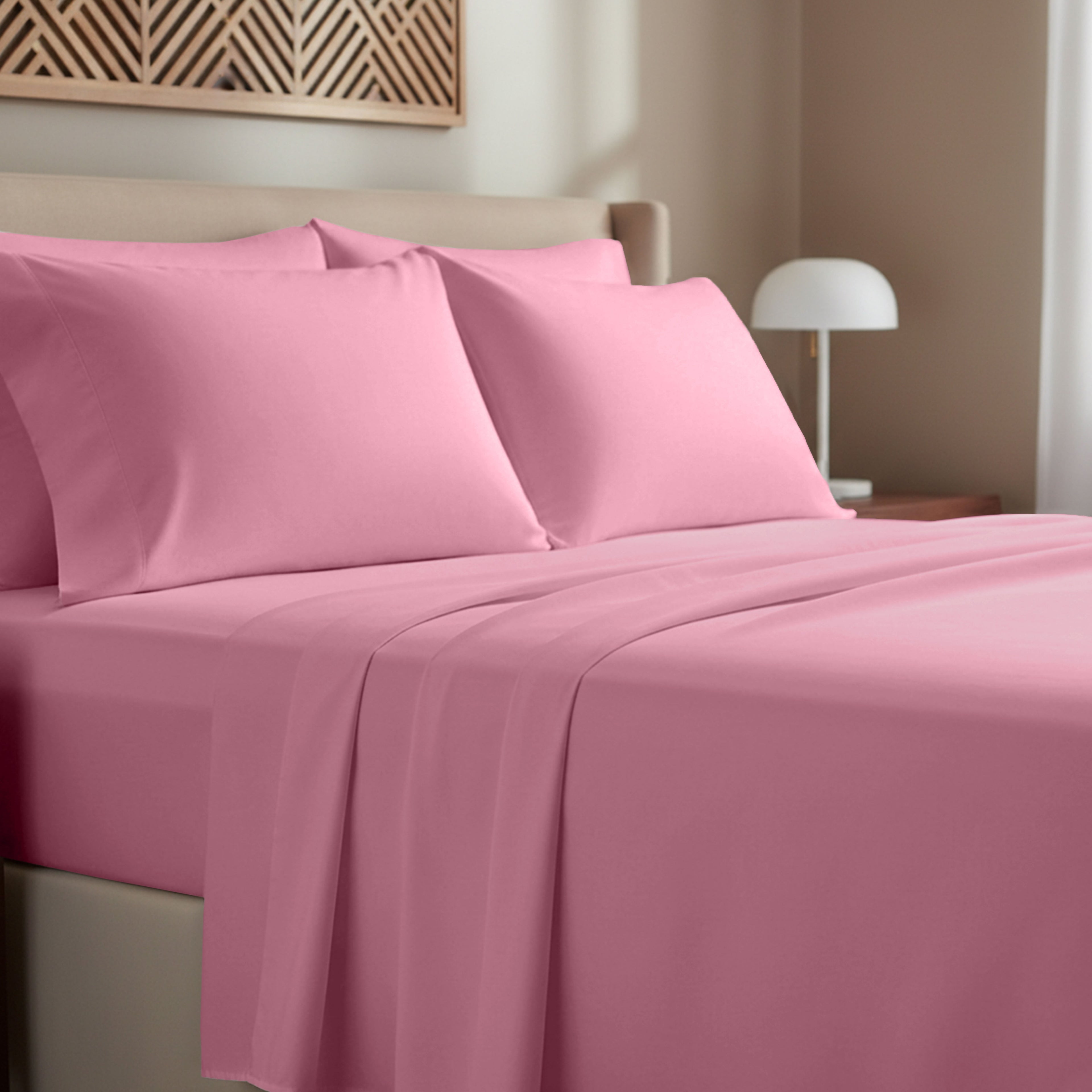 California Design Den, 100% Cotton, 3-Piece Twin Bed Sheet Set, Bright White