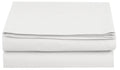 Elegant Comfort 1 Piece Flat Sheet Polyester Queen White 1500 Thread Count