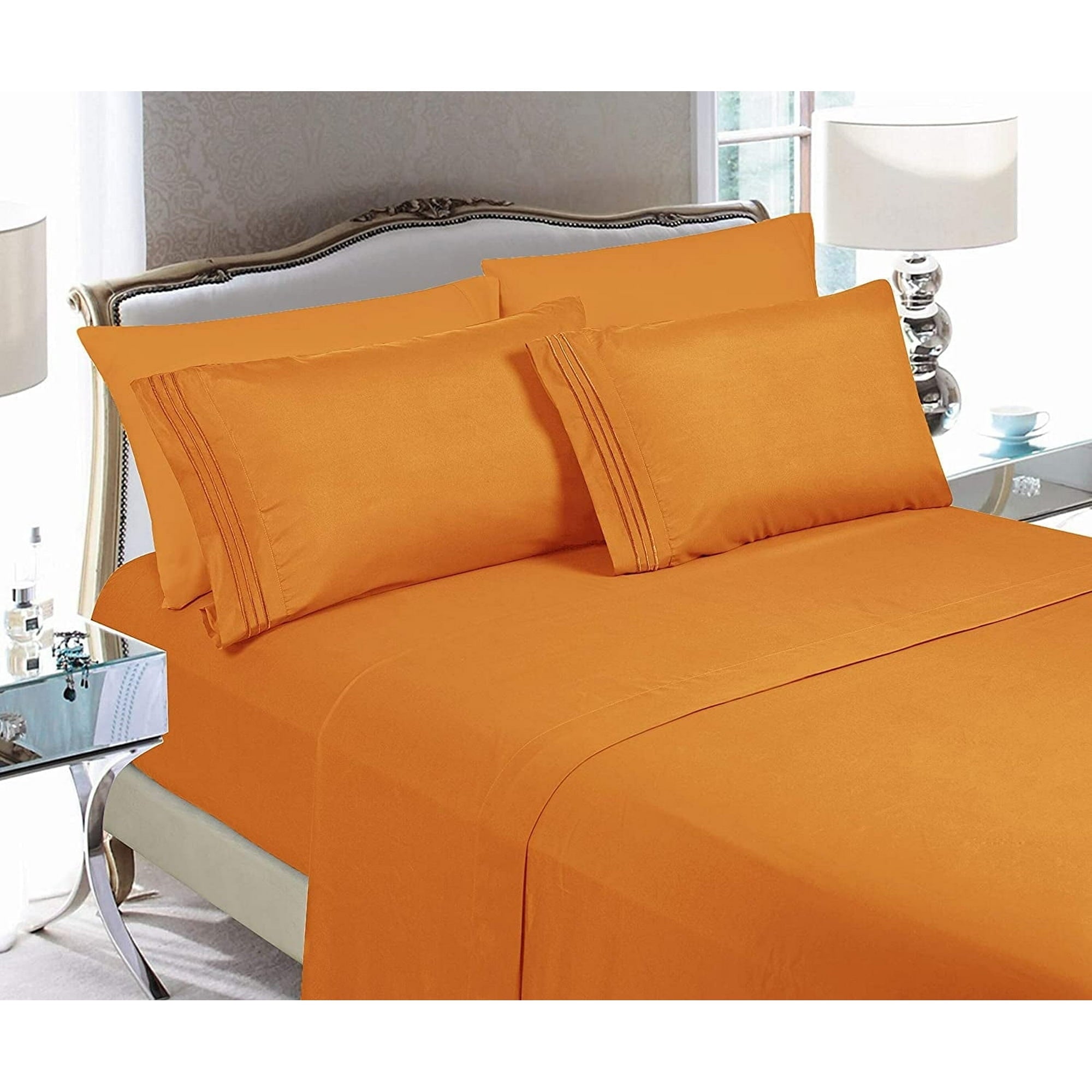 1800 Series 4-Piece Bed Sheet Set, Deep Pocket up to 16 inch - Queen Turquoise