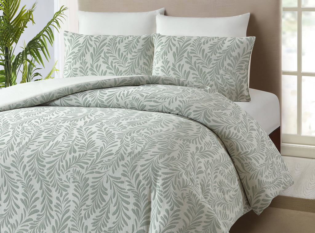 Better Homes & Gardens Botanical 3-Piece Comforter Set, Green, Full Queen, All Ages